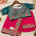 Soft Silk Paithani Aari Work Blouse