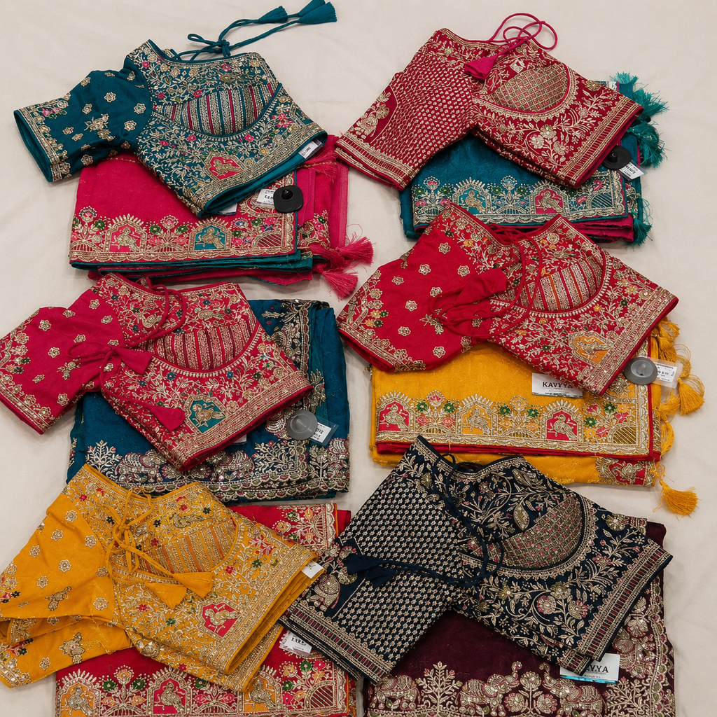 Soft Silk Paithani Aari Work Blouse